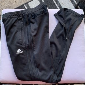 Adidas black soccer pants size medium